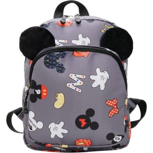 Disney Fashion Backpack For Boys Girls Mickey Mouse Kindergarten School Bags Kids Small Travel 3-6 Yearls Old Mochila Escolar
