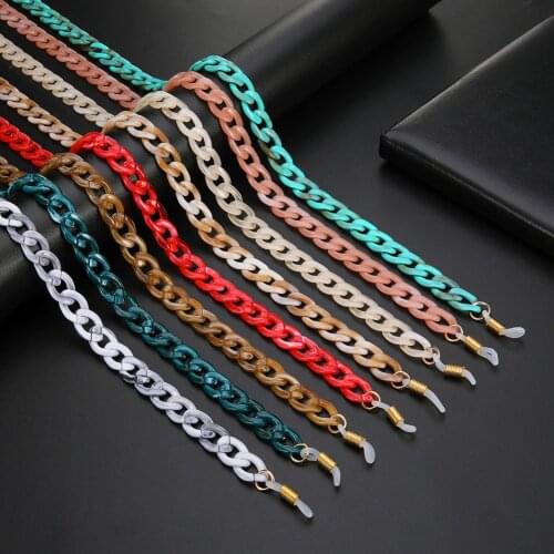 Teamer 2020 New Acrylic Sunglasses Chain for Women Anti-slip Reading Glasses Strap Neck Chain Holder Eyewear Cords Accessories