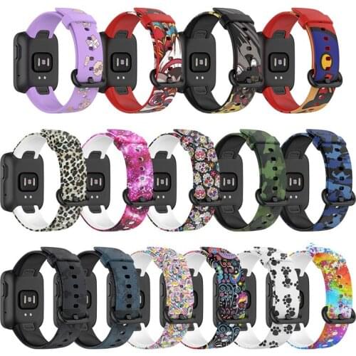 For Xiaomi Mi Watch Lite Strap Silicone Replacement Sport Band Printed Bracelet For Redmi Watch Wrist Wrist Strap Correa