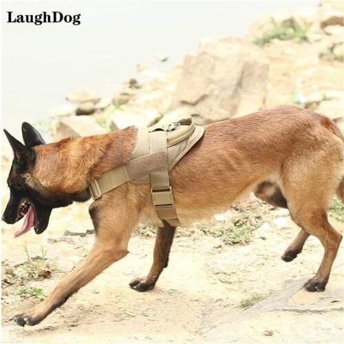 Tactical Dog Harness Vest For Medium Large Dogs No Pull German Shepherd Working Training Vest Durable Adjustable Pet Supplies