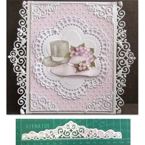 Christmas Lace Strip Border Metal Cutting Dies for DIY Scrapbooking dies Paper Cards Making Decor Craft dies Embossing Die Cuts