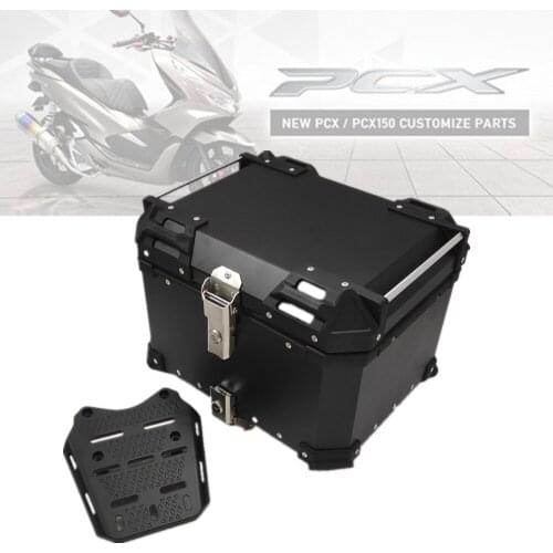 High Quality for Honda PCX 125 150 PCX150 PCX125 2014-2020 Tail Box Rear Luggage Case 45L 55L 65L Aluminum Alloy Waterproof