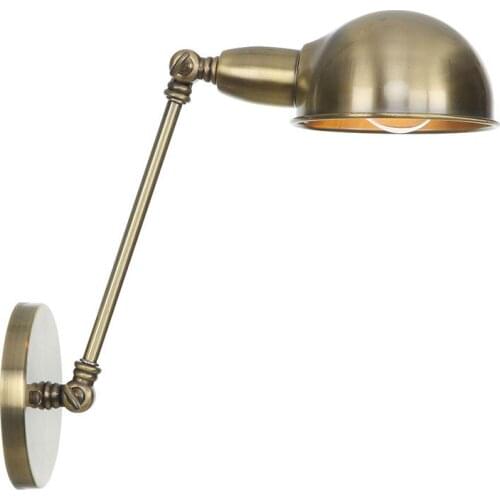 Gold wall lamp with folding arm modern decorative simple railway art wall lamp bedroom living room bedroom lamp bedroom lamp