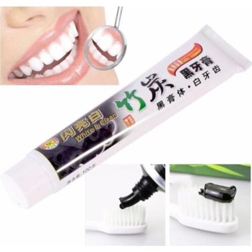 Active Whitening Bamboo Charcoal Toothpaste Remove Bad Breath Keep Teeth Bright White Oral Hygiene Toothpaste Anti-sensitive