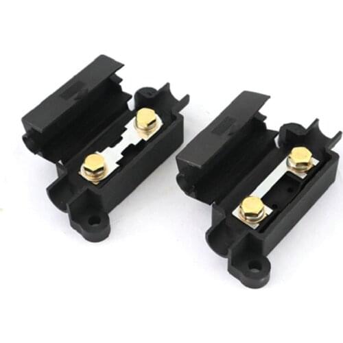 1PCS Black Fuse Box Block Fuse Holder Block Case 60A/100A 32V High Performance Fuse Box Block Eco-friendly Flame Retardant