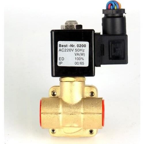 220V 24V 0927 high pressure high temperature normally closed or open solenoid water valve, air compressor valves G1/2" 3/4" 1"