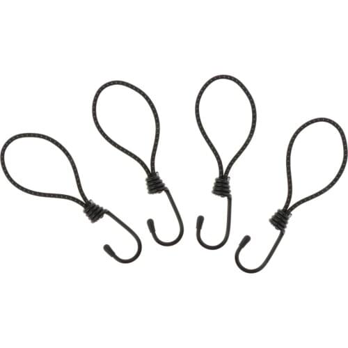 4pcs / Set Elastic Bungee Hooks Ties Expander Hooks for Tarpaulin