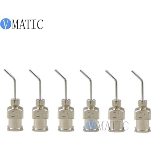 Free Shipping 12Pcs 21G 45 Degree Bent Stainless Steel Dispensing Needle 1/2 Inch