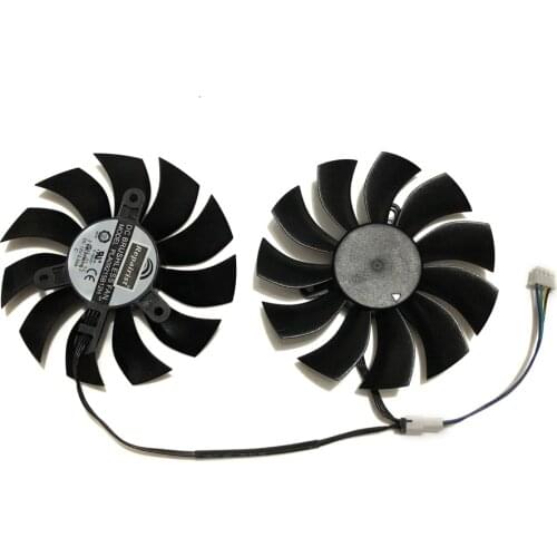 Free shipping 2Pcs/Lot 4Pin 85mm fan VGA Cooler Graphics Card Fans For EVGA GTX1050Ti gtx1060 ACX3.0 Video Cards Cooling system