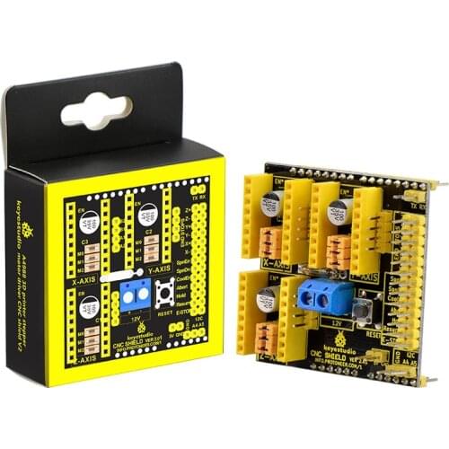 Free shipping! keyestudio CNC shield V2 engraving machine / 3 D Printer / A4988 driver expansion board for Arduino
