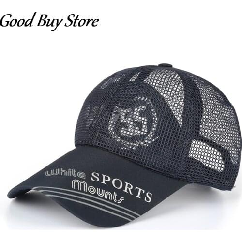 Hollow Mesh Baseball Cap Men Women Outdoor Summer Golf Caps Fashion Sports Snapback Running Fishing Panama Cycling Sun Hats