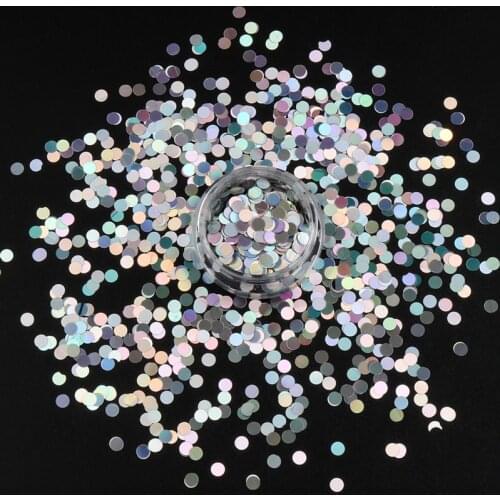 1 Box 3mm Dot Nail Sequins Flakies Round Colorful Nails Flakies Paillette Accessories 3D Nail Art Decoration in Box