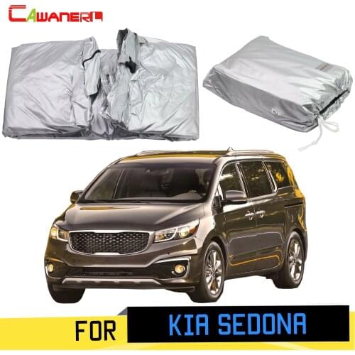 Cawanerl For Kia Sedona 2006-2019 Full Car Cover Outdoor Anti-UV Sun Shade Scratch Rain Snow Resistant Cover Windproof