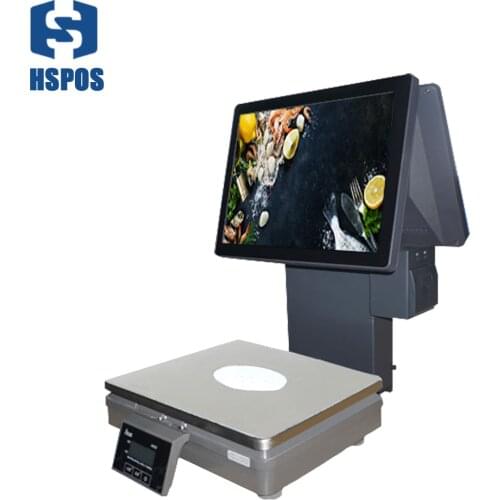 HSPOS 15kg Digital Weighing Scale POS Scale Balance Price Cash Register Receipt Scale HS-381B