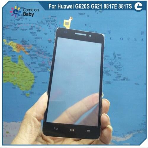 For Huawei G620S G621 8817E 8817S Touch Screen Panel Digitizer Front Glass Assembly Replacement