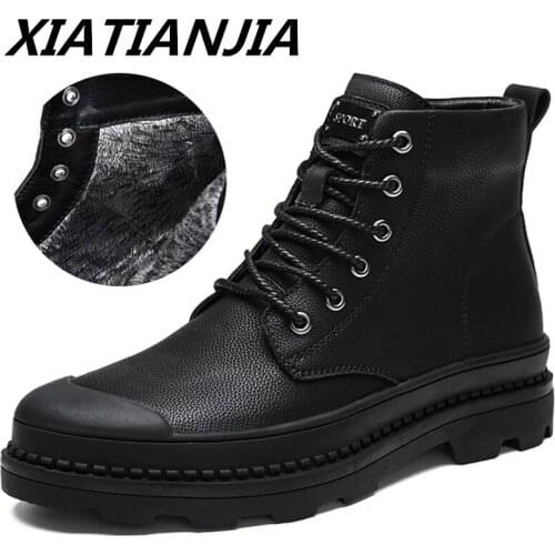 Mens Shoes Autumn Winter Tide Shoes Men Casual High Plus Velvet Shell England Mens Sneakers Mans Footwear Zapatillas Hombre