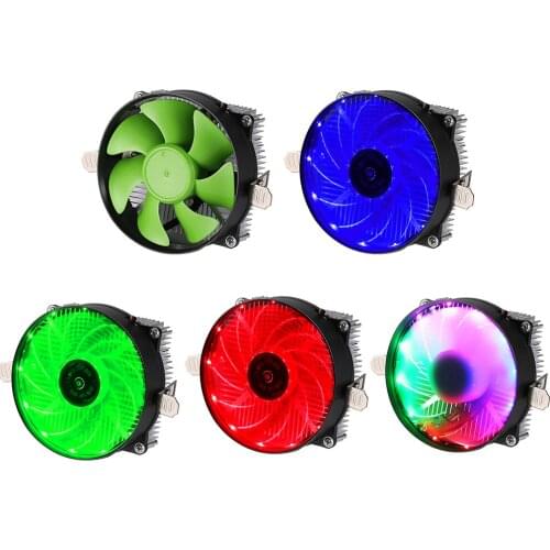 For Lanshuo CPU Cooler Fan 3 Pin PC Computer Cooling Case Quiet Ventilador Silent Radiator Heatsink for Intel/AMD/X79 X99 2011