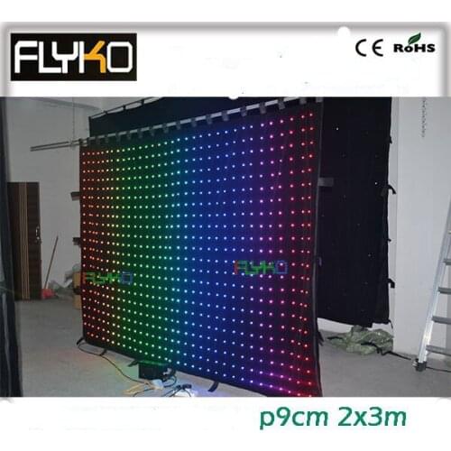 Free shipping best selling products P90mm Hot Selling LED Video Curtain for Wedding Party