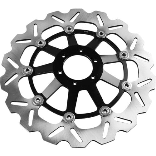 LUCKMART Front Brake Rotors Disc and Pads Kit forHonda CBR1100XX 1997-1998 Motorcycle Replacement Accessories Black