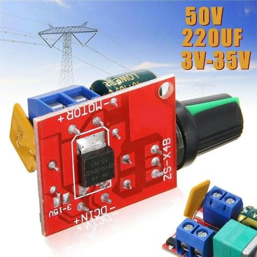Small DC Power Speed Controller Mini Size PMW Motor Adjust Module Speed 5V 35V 6V 24V 12V Switch B7H5