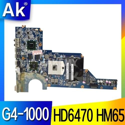 Laptop Motherboard For HP Pavillion G4 G4-1000 G6 HD6470 Mainboard 650199-001 636375-001 DA0R13MB6E1 216-0809024 HM65