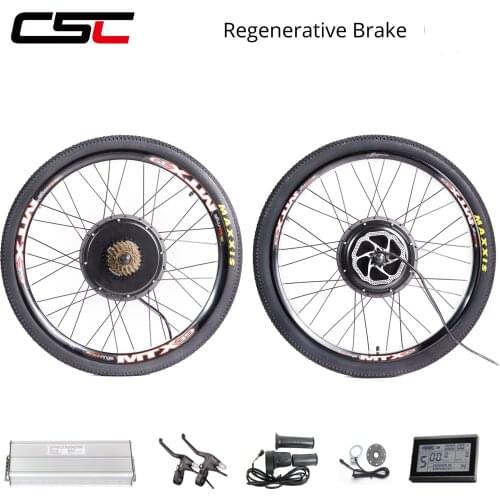 Electric Bicycle Conversion Kit 26 27.5 29 inch 48V 1000W 1500W 36V 250W 500W Rear MTX SUNRINGLE Disc Brake eBIKE Motor Wheel