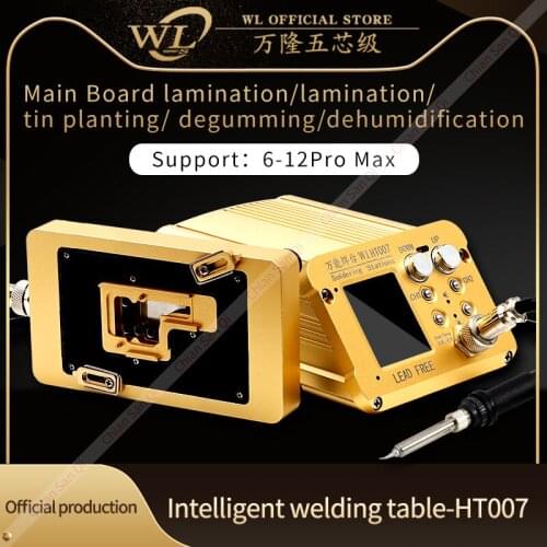 WL HT007 Heating platform Welding table Layering Lamination Tin planting Electric soldering iron iPhone 6 7 8 X XS 11 12 Pro Max