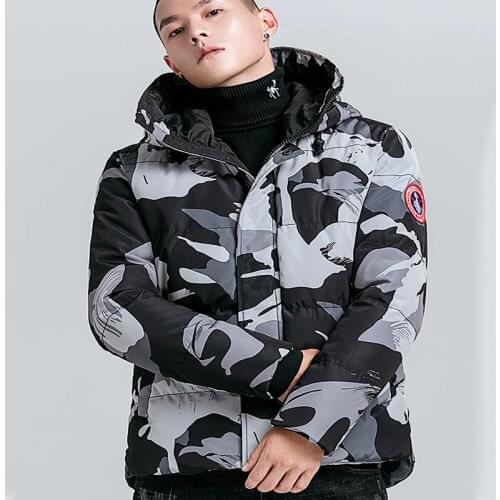 2019 NEW Fashionable Camouflage Winter Hooded Jackets Casual Mens Parkas Coats Military Thicken Warm Male Overcoat Streetwear