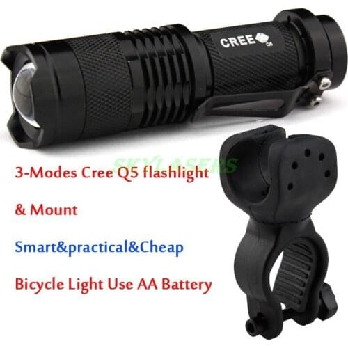 New Q5 3-Modes LED Cycling Bike Bicycle Front HeadLight With Mount Smart & practical & Cheap