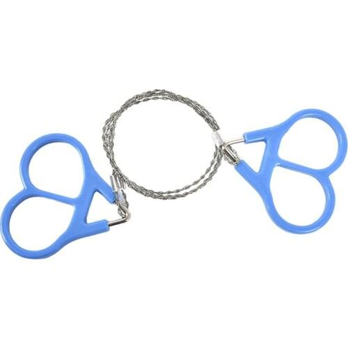 New Useful Portable Emergency Survival Gear Steel Wire Saw Outdoor Camping Hiking Manual Hand Steel Rope Chain Saw Outdoor Tool