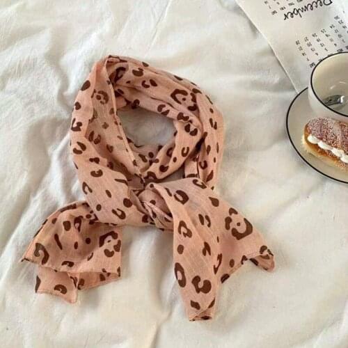 Leopard Print Baby Scarf Boys Girls Baberos Bibs Winter Accesorios Shawl Toddler Baby Neck Warmer for Baby Cotton Linen Scarfs