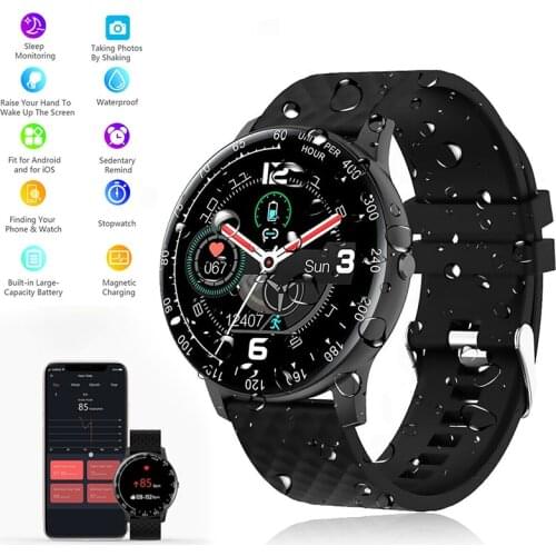 1pc H30 Smart Watch Heart Rate Blood Pressure Monitor Bracelet Full Touch Screen Fitness Tracker Waterproof Sport Watches