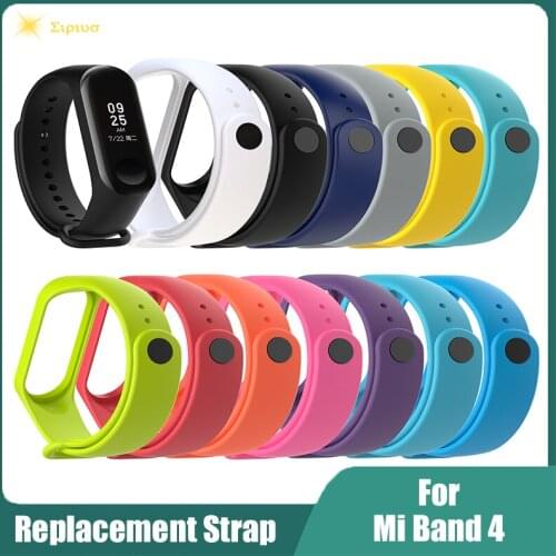 Replacement Strap For M4 Bracelet Use Multi-color Fashionable Waterproof Silicone For Mi Band 4 Smart Watch Straps Accessories