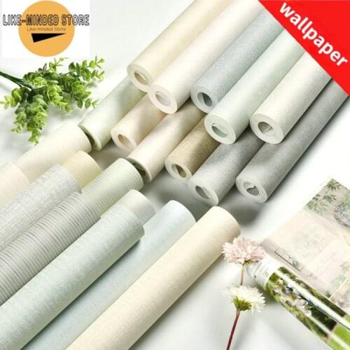 Modern Home Decoration Wallpaper Pure Color Diatom Mud Non-woven Wallpaper Bedroom Decoration Living Room Decoration Wallpaper