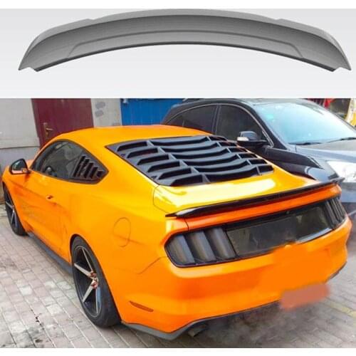 Mustang ABS Carbon Rear Boot Spoiler Wings 2015 16 17 18 For Ford Mustang GT V8 V6 Coupe Car Tail Fin GT350 Style Car Spoiler