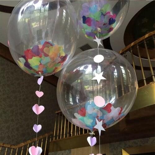 1pc 24 inch Clear Balloons Transparent DIY Helium Ballon Birthday Wedding Party Balloons Room Decor Childrens Day Balloon