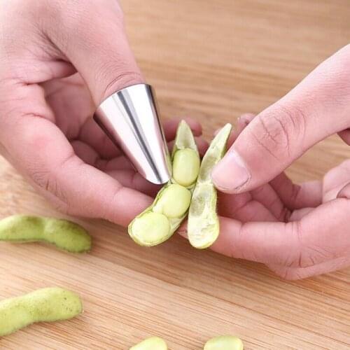 1pcs X Stainless Steel Peeler Multi-function Vegetable Finger Guard, Picker, Anti-cutting Hand, Broad Bean Pine Nut Peeling