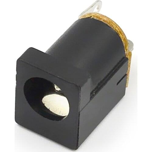 10pcs-100pcs DC Connector DC Power Socket Straight DC-012 Three-pin Plug 2.0 / 2.5 Green Power Socket DC-005 Models