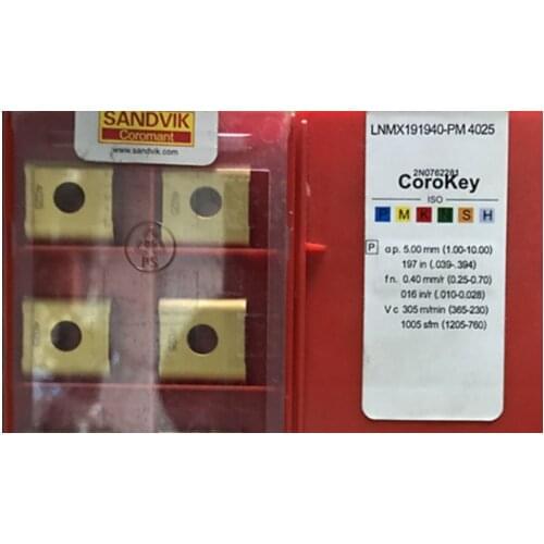 10PCS CARBIDE INSERT LNMX191940-PM 4025