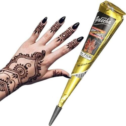 12 Pcs Indian Henna Tattoo Paste Cone Body Paint Temporary Mehndi Henna Tattoo Body Art Sticker Mehndi Body Paint