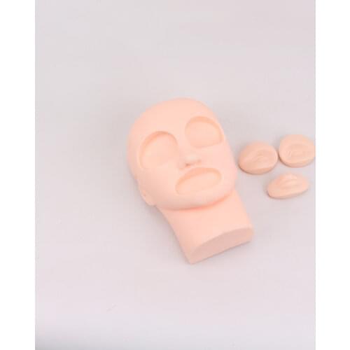 3D Practice Skin Permanent Makeup Tattoo Eye Lip Mannequin Eyebrows and Mouth Mold Replacement Parts
