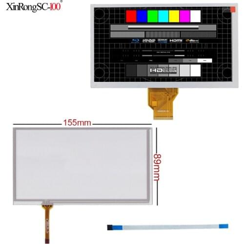 6.5 inch polegada TFT LCD display digital touch screen panel AT065TN14 pw065xs Dimensions 155 * 89.5*5mm Thickness