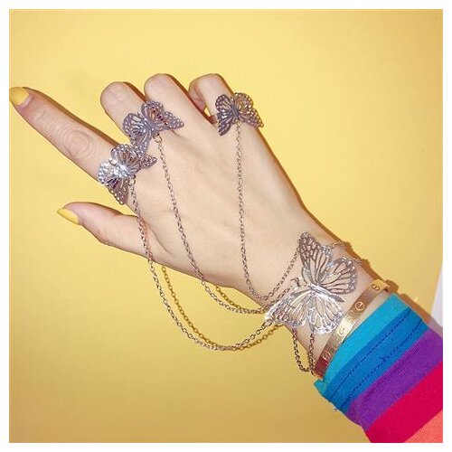 Anime Tian Guan Ci Fu Hua Cheng Antiquity Butterfly Bracelet Ring Cosplay Chinese Classical Prop Decor Women Girl Xmas Gifts