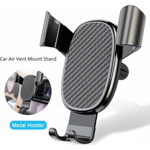 Car Phone Holder Car Air Vent Mount Stand No Magnetic Mobile Phone Holder Universal Gravity Smartphone Cell Support
