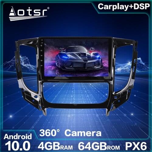 Android 10.0 4G 64G Car Multimedia GPS Navigation For Mitsubishi Pajero 2016-2018 Android Radio Auto Stereo Head Unit Bluetooth