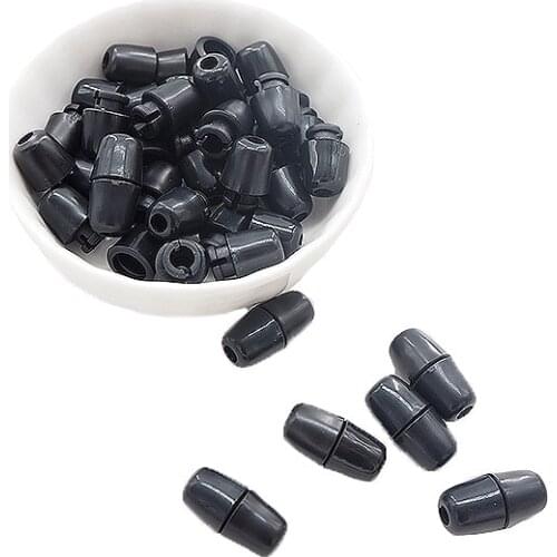 Chenkai 100 Pairs Breakaway Necklaces Plastic Clasps Safety Black Clasp For DIY Silicone Teething Necklace Jewelry Pacifier