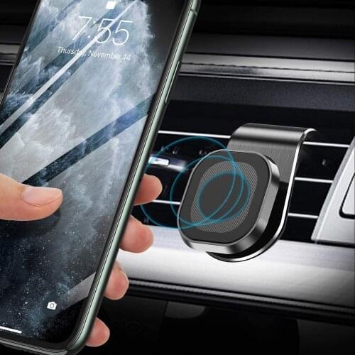 Magnetic Car Phone Holder 360 Rotation Air Vent Mount Stand in Car Metal Magnet Phone Support Mobile Phone Holder for iPhone 12
