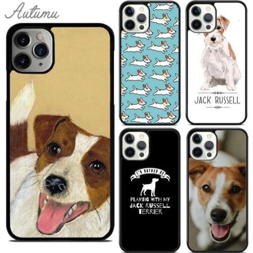 Cute Jack Russell Terrier Phone Case for iPhone 11 12 Pro Max mini X XR XS SE 2020 5 6S 7 8 Plus Samsung Galaxy S8 S9 S10 Cover