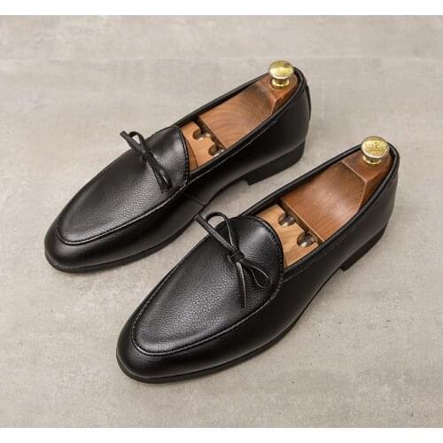 Mens Summer new Casual leather shoes fashionable all-match wear-resistant breathable loafers Men Business Formal Shoes