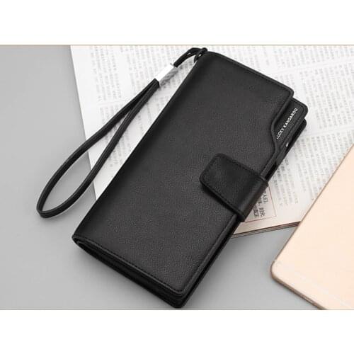 Men Wallets Classic Long Style Wallet Card Holder Male Purse Quality Zipper Large Capacity Big Brand Luxury Purse For Men